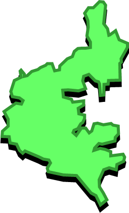 坊勢島(兵庫県)の外観図形イラスト画像