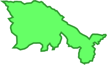 知夫里島（島根県）の外観図形イラスト画像