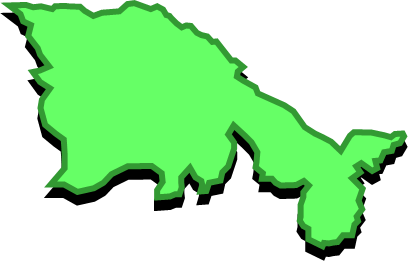 知夫里島（島根県）の外観図形イラスト画像