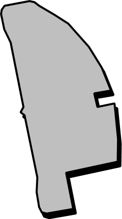 中部国際空港(愛知県)の外観図形イラスト画像