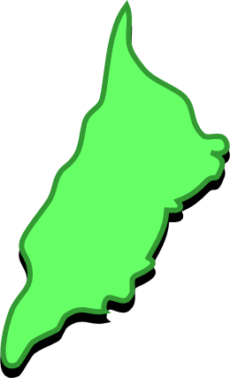 大黒島（北海道）の外観図形イラスト画像