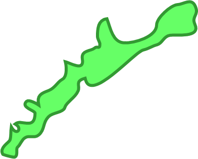 択捉島（北海道）の外観図形イラスト画像