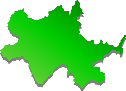 伯方島（広島県）の外観図形イラスト画像