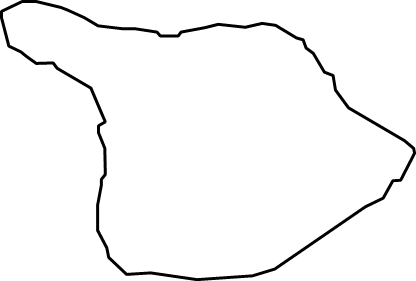 初島（静岡県）の外観図形イラスト画像