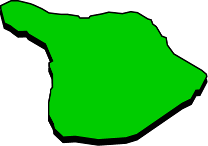 初島（静岡県）の外観図形イラスト画像