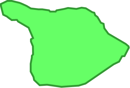 初島（静岡県）の外観図形イラスト画像