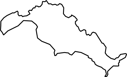平群島（山口県）の外観図形イラスト画像