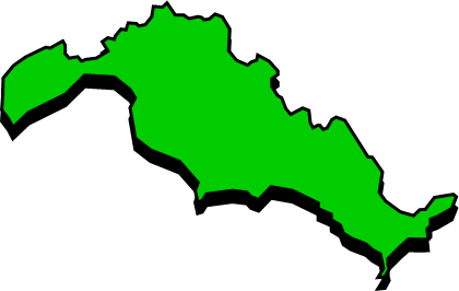 平群島（山口県）の外観図形イラスト画像