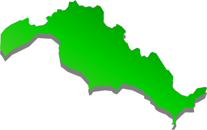 平群島（山口県）の外観図形イラスト画像