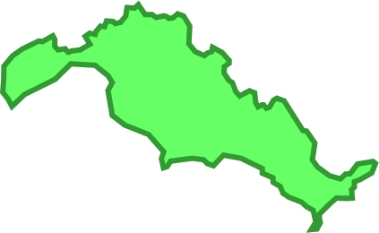 平群島（山口県）の外観図形イラスト画像