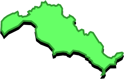 平群島（山口県）の外観図形イラスト画像