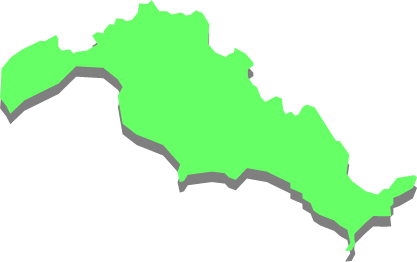 平群島（山口県）の外観図形イラスト画像