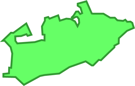 日間賀島(愛知県)の外観図形イラスト画像