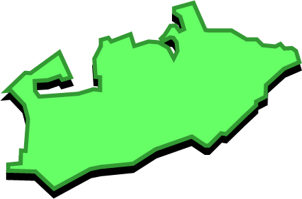 日間賀島(愛知県)の外観図形イラスト画像