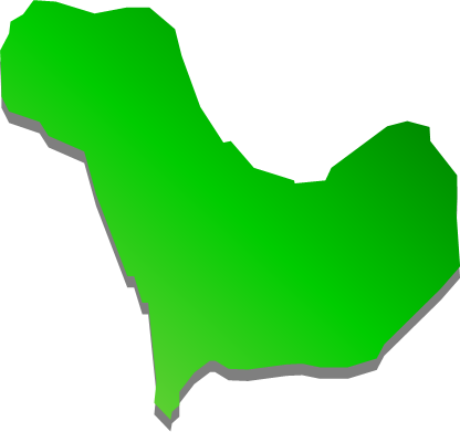 伊吹島（香川県）の外観図形イラスト画像