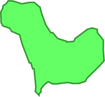 伊吹島（香川県）の外観図形イラスト画像