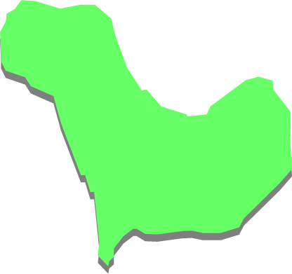 伊吹島（香川県）の外観図形イラスト画像