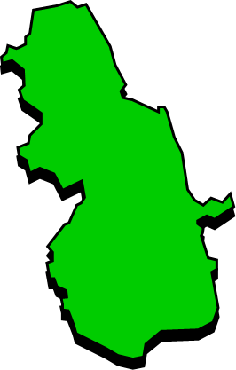 生名島（広島県）の外観図形イラスト画像