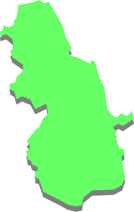 生名島（広島県）の外観図形イラスト画像