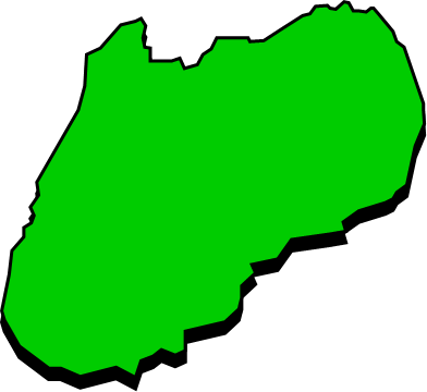 生口島（広島県）の外観図形イラスト画像