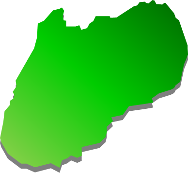 生口島（広島県）の外観図形イラスト画像