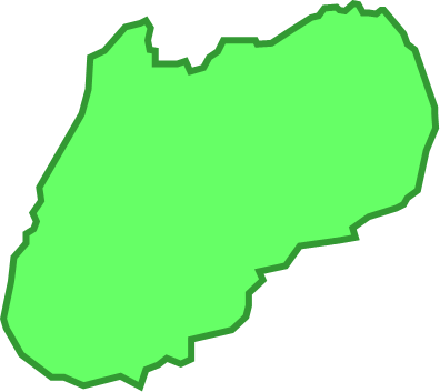 生口島（広島県）の外観図形イラスト画像