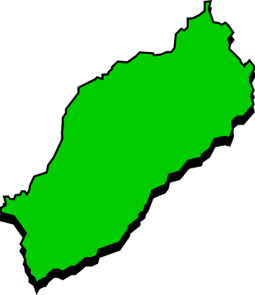 厳島、宮島（広島県）の外観図形イラスト画像