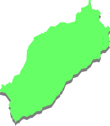 厳島、宮島（広島県）の外観図形イラスト画像