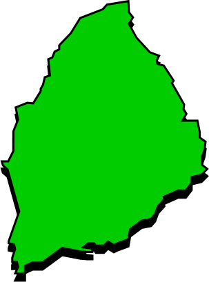 岩城島（広島県）の外観図形イラスト画像