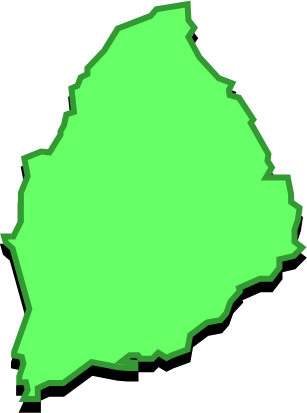 岩城島（広島県）の外観図形イラスト画像
