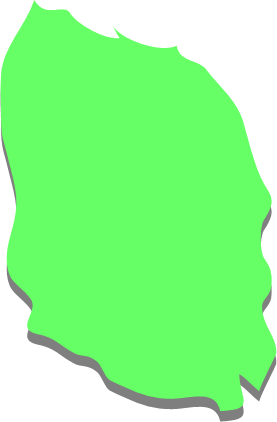 伊豆大島（東京都）の外観図形イラスト画像