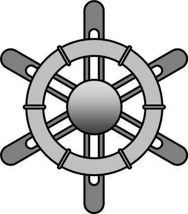 舵のイラスト画像