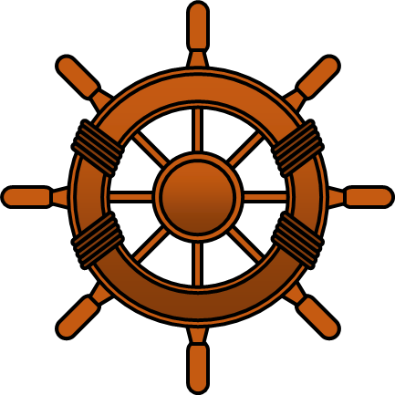 舵のイラスト画像