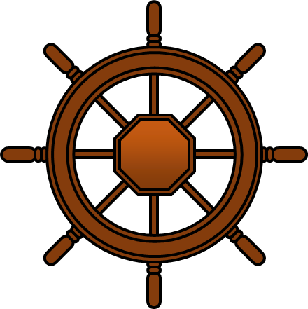 舵のイラスト画像