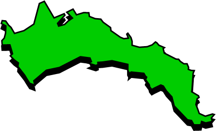 寒風沢島（宮城県）の外観図形イラスト画像