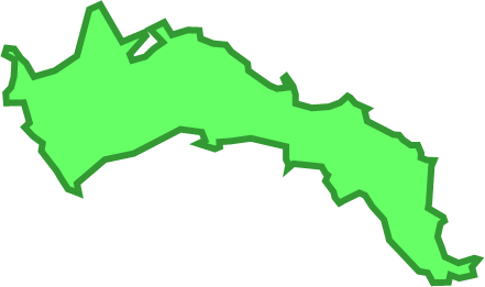 寒風沢島（宮城県）の外観図形イラスト画像