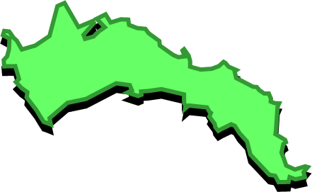 寒風沢島（宮城県）の外観図形イラスト画像