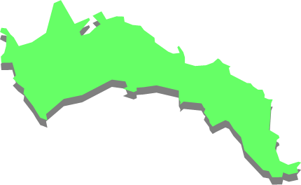 寒風沢島（宮城県）の外観図形イラスト画像