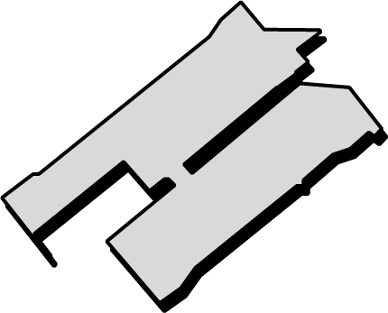 関西国際空港（大阪府）の外観図形イラスト画像