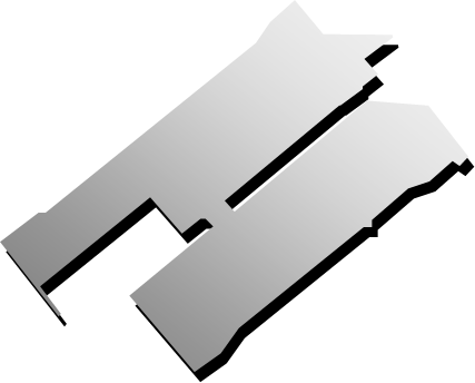 関西国際空港（大阪府）の外観図形イラスト画像