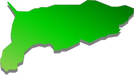 嶮暮帰島(北海道)の外観図形イラスト画像