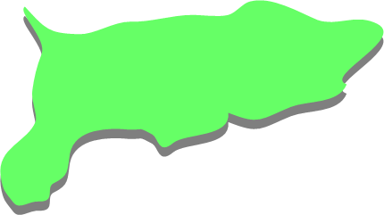 嶮暮帰島(北海道)の外観図形イラスト画像