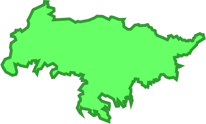 紀伊大島（和歌山県）の外観図形イラスト画像