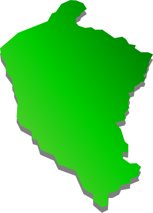 金華山（宮城県）の外観図形イラスト画像