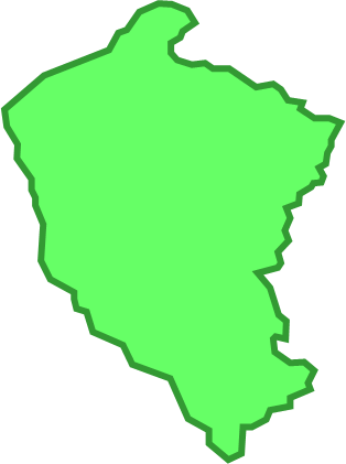 金華山（宮城県）の外観図形イラスト画像