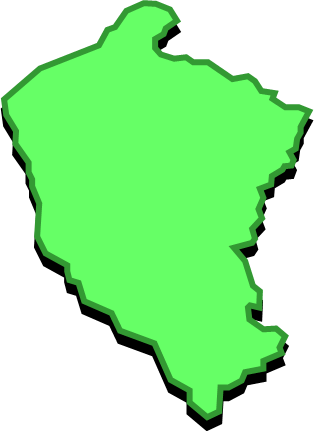 金華山（宮城県）の外観図形イラスト画像