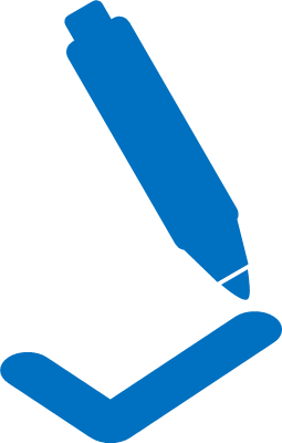 記入済マーク画像