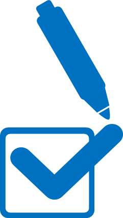 記入済マーク画像