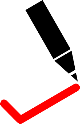 記入済マーク画像