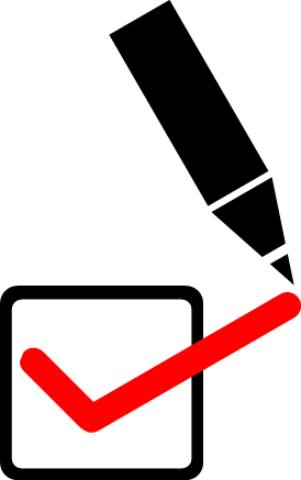 記入済マーク画像